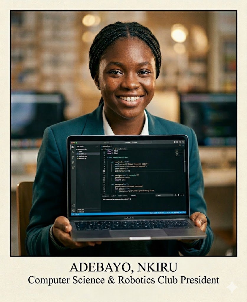Adebayo, Nkiru — Computer Science & Robotics Club President